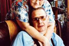 Doris Jane Moore Arnold and Laban Daniel "Slim" Arnold, circa 1986.