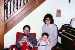 Dan and Peggy with Steve and Dave Arnold, circa 1987.
