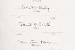 Memorial Book, Laban Daniel Arnold, 1987.