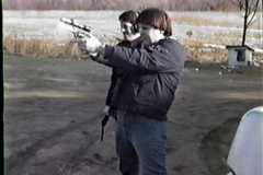 Target practice in Nunica, February, 1987.
