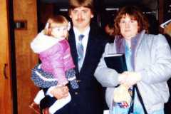 Jeff, Valerie, and Jennifer Palmer, 1987.