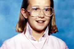 To Grandma Arnold, Kelly Jean Revell, Mrs. McArthur, grade 5, age 9, love ya Kelly, 1987.