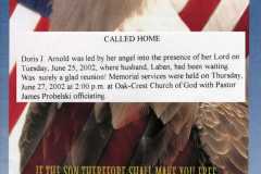 2002-06-25-MooreDJ1931-Arnold-Passing-Church-Announcement