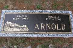 Laban Daniel Arnold and Doris Jane Moore, Grave Marker, 1987 and 2002.
