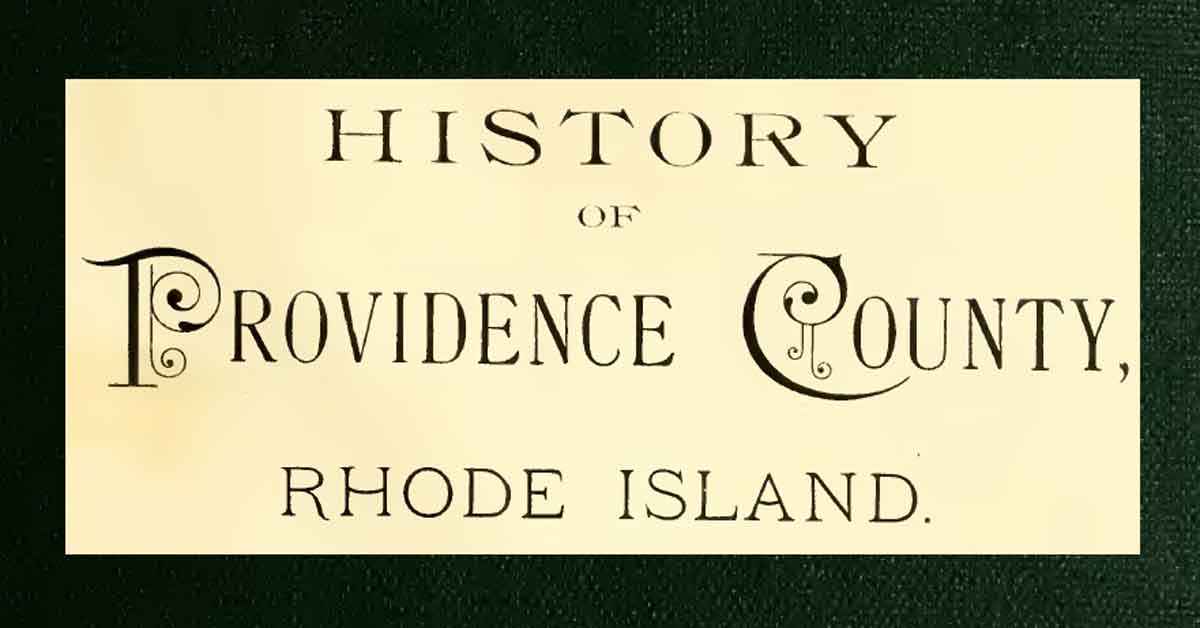 History of Providence County Rhode Island Vol 02 Book Published