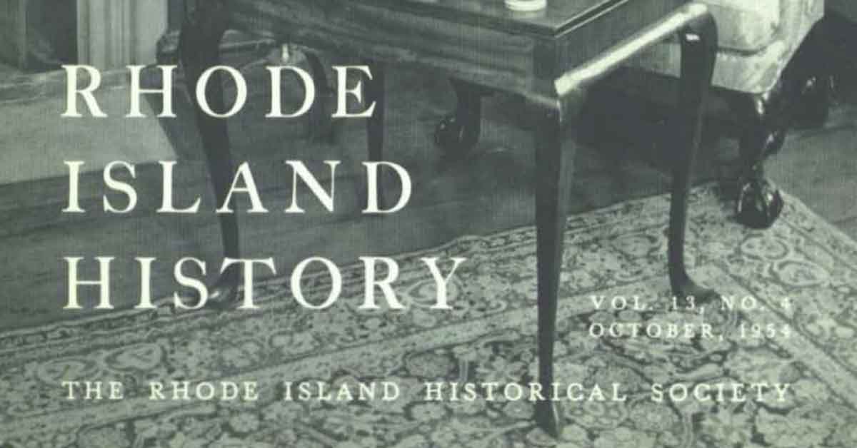 Rhode Island History Journal Volume 13 Published